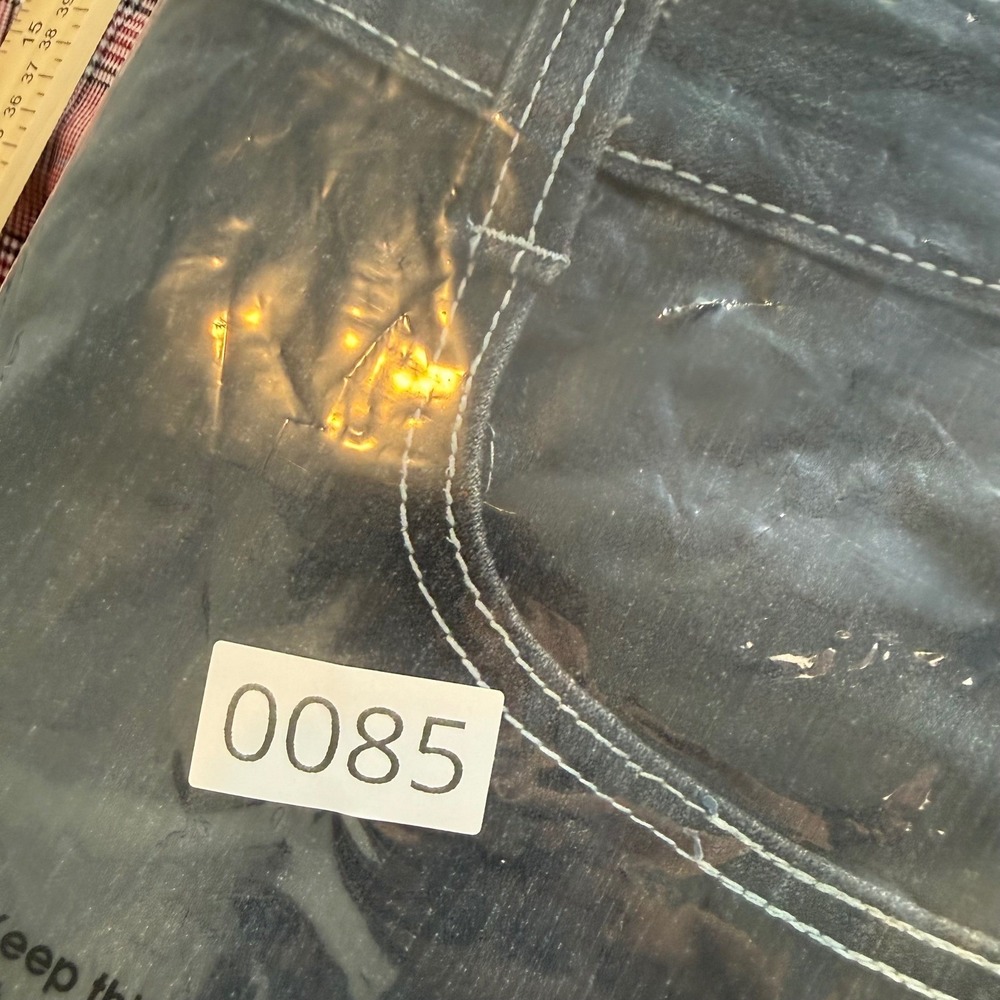 Street Rules Mens Dark Wash Contrast Stitch Straight‎ Leg Denim Jeans 38x32 - Picture 8 of 8